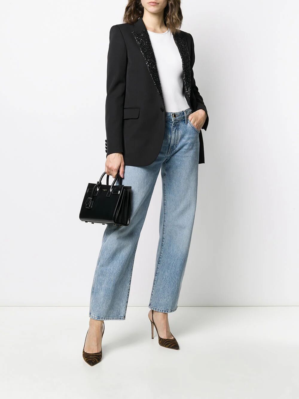 Saint Laurent Women Sac De Jour Nano In Smooth Leather