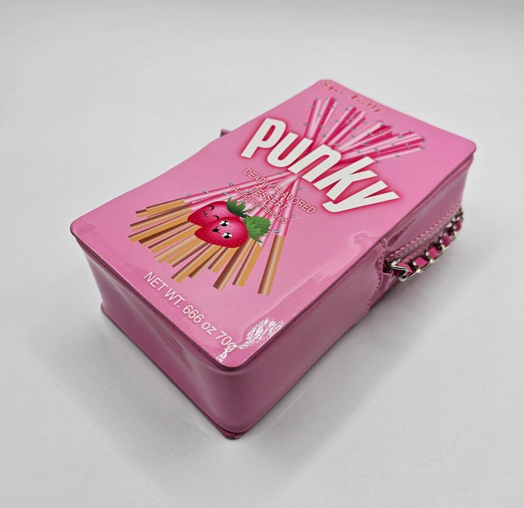 Snakk Attakk Pink Pocky Style Crossbody Bag
