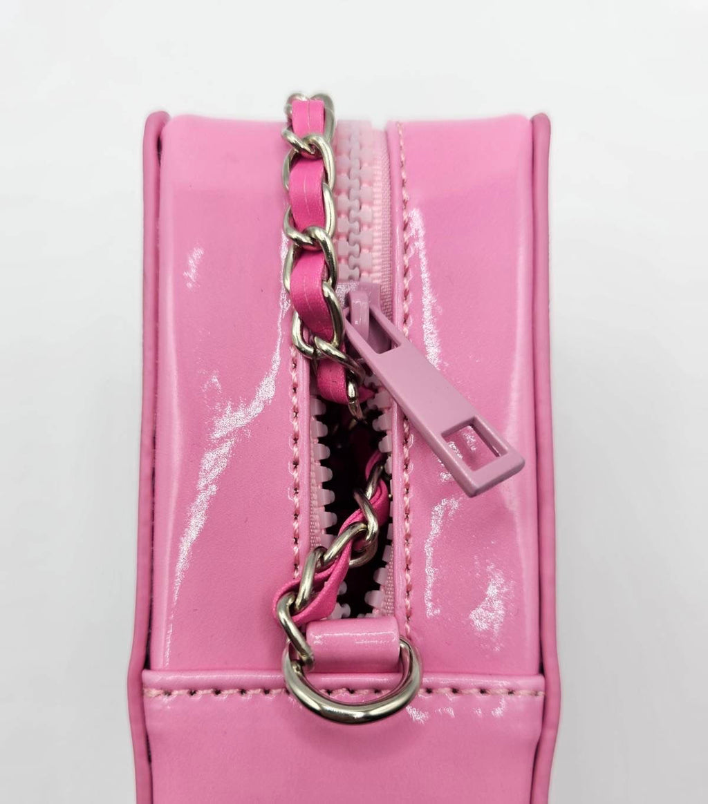 Snakk Attakk Pink Pocky Style Crossbody Bag