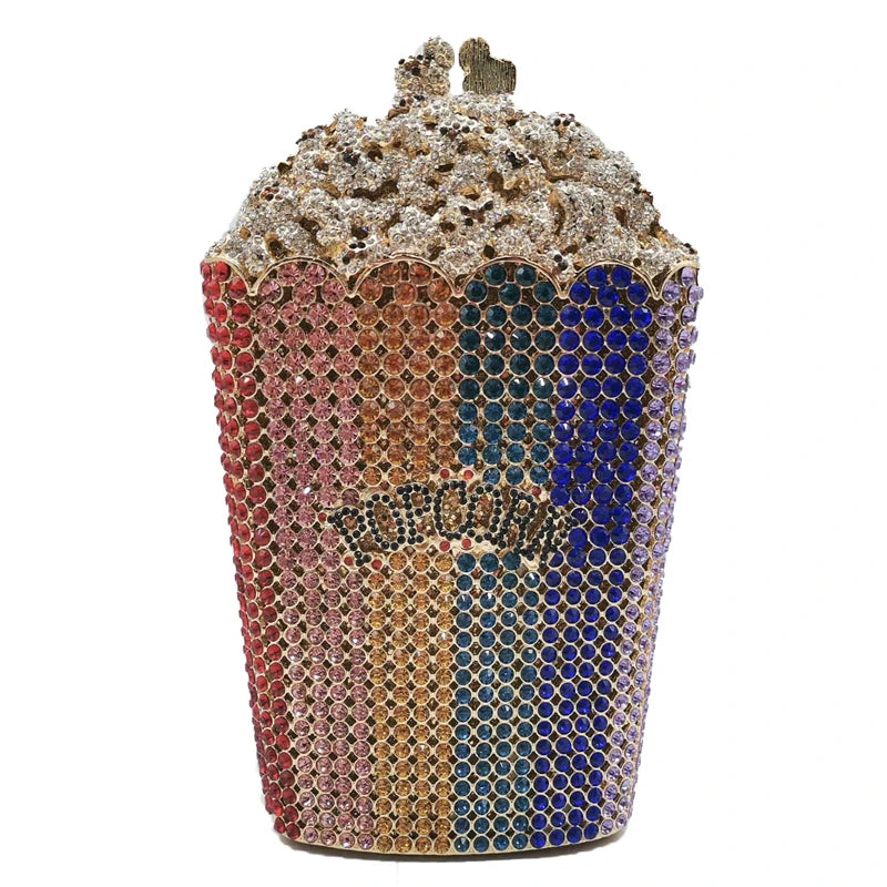 Popcorn Crystal Clutch