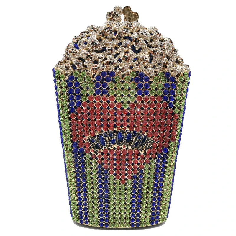 Popcorn Crystal Clutch