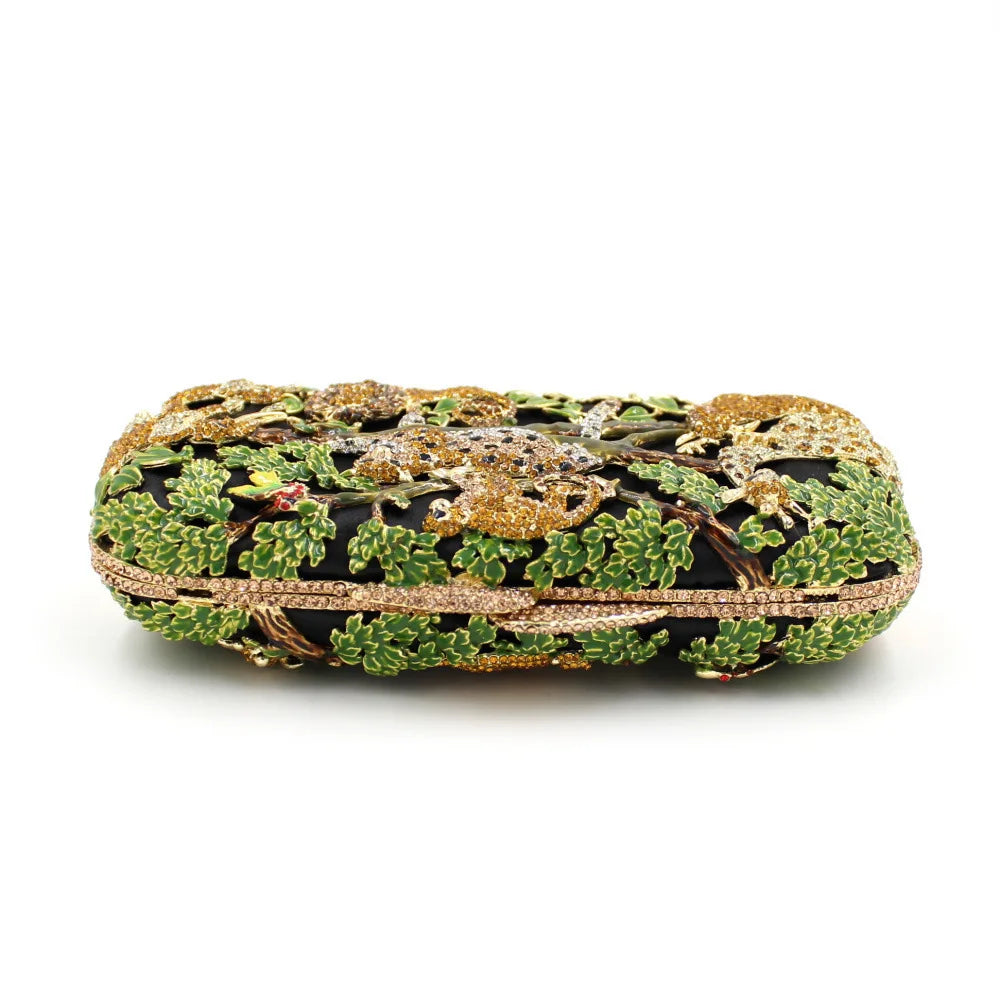 Animal Forest Water Diamond Evening Bag