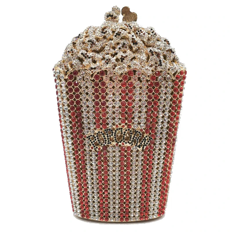 Popcorn Crystal Clutch