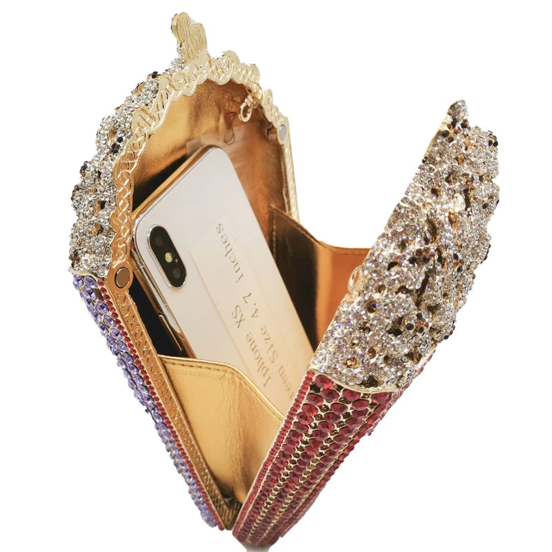 Popcorn Crystal Clutch