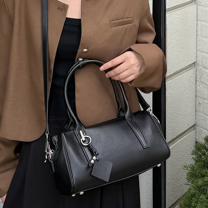 Cowhide Genuine Leather Shoulder Bag