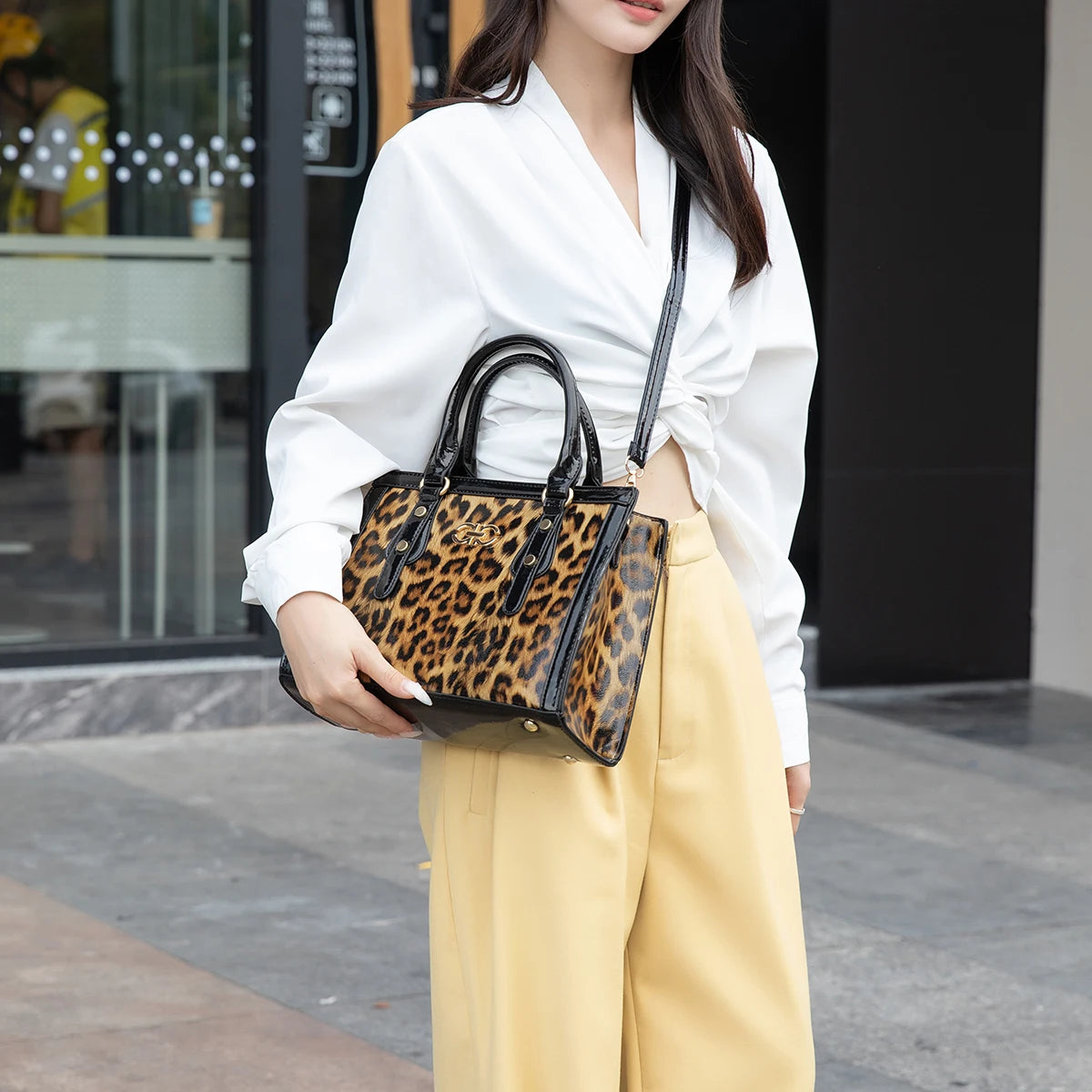Leopard Print Handbag