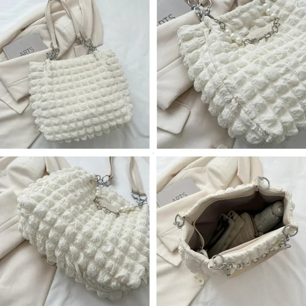 Beaded Chain Shoulder Bag