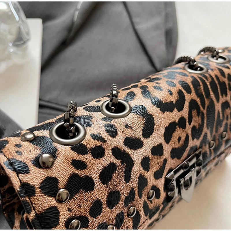 Leopard Print Underarm Bag