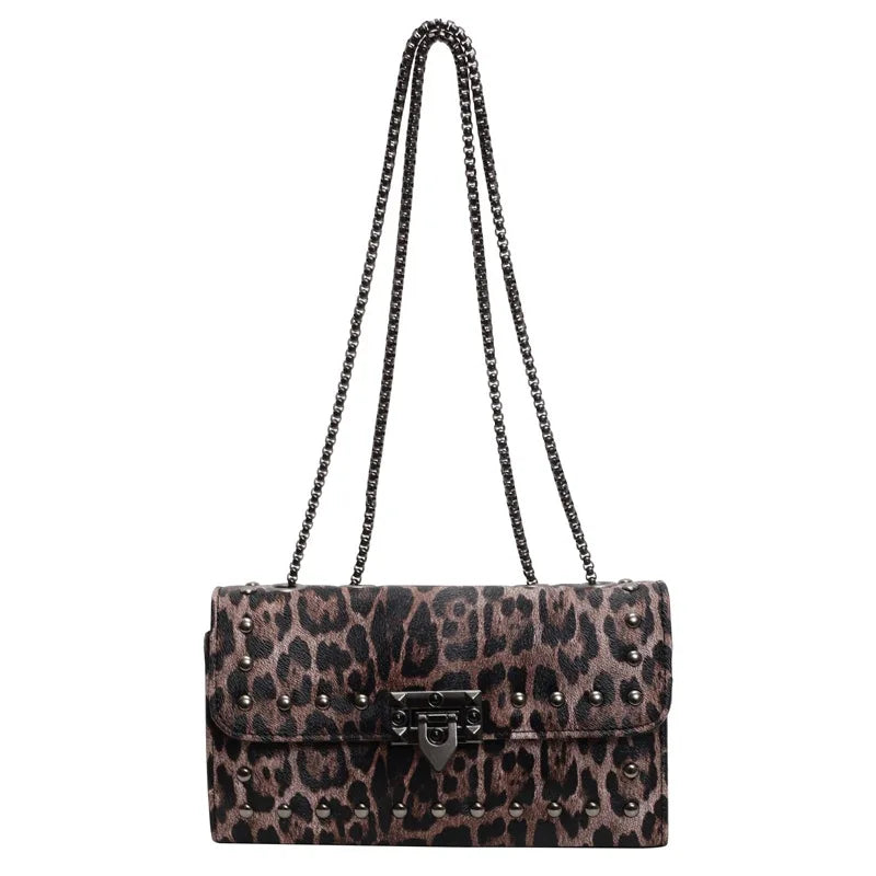Leopard Print Underarm Bag