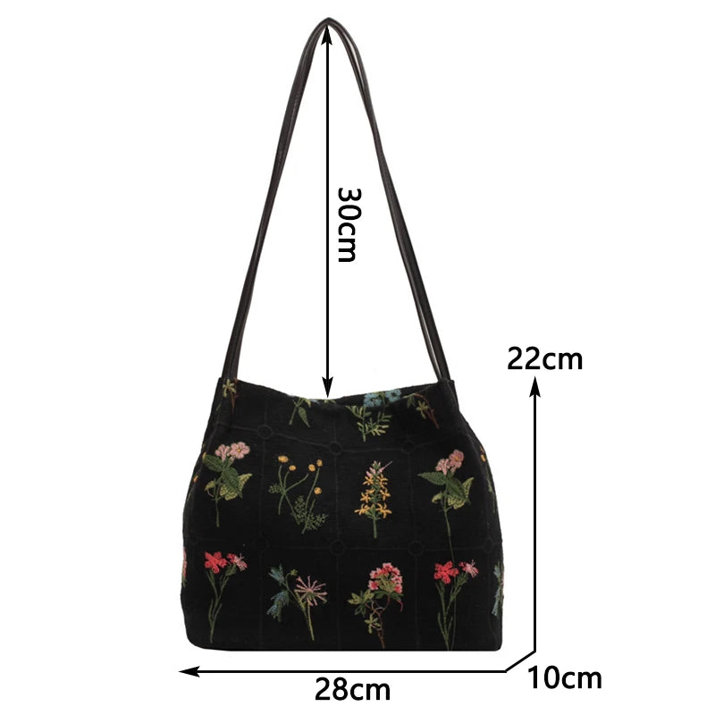 Embroidered Tote
