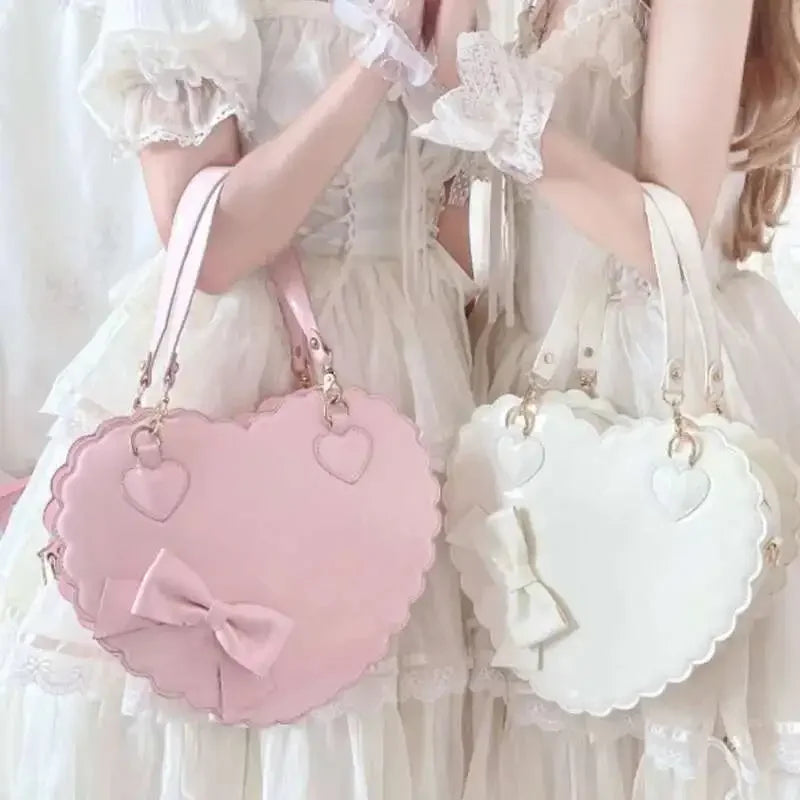 PU Heart Handbag