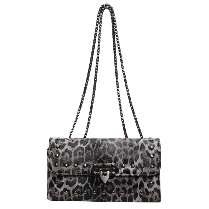 Leopard Print Underarm Bag