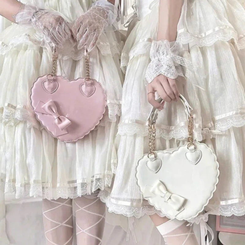 PU Heart Handbag