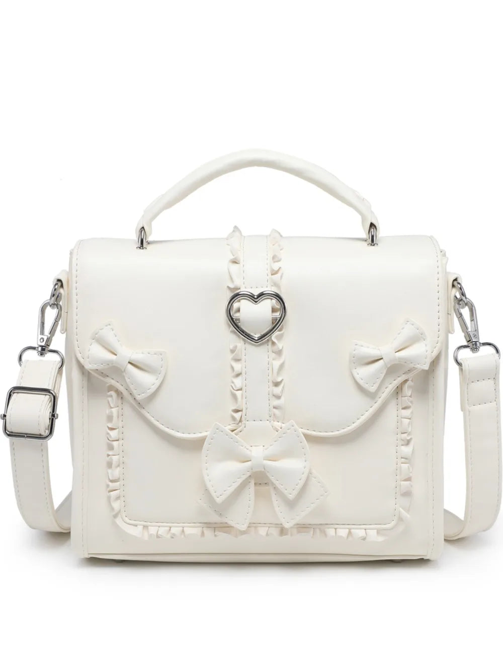 Bow Love Heart Tote Bag