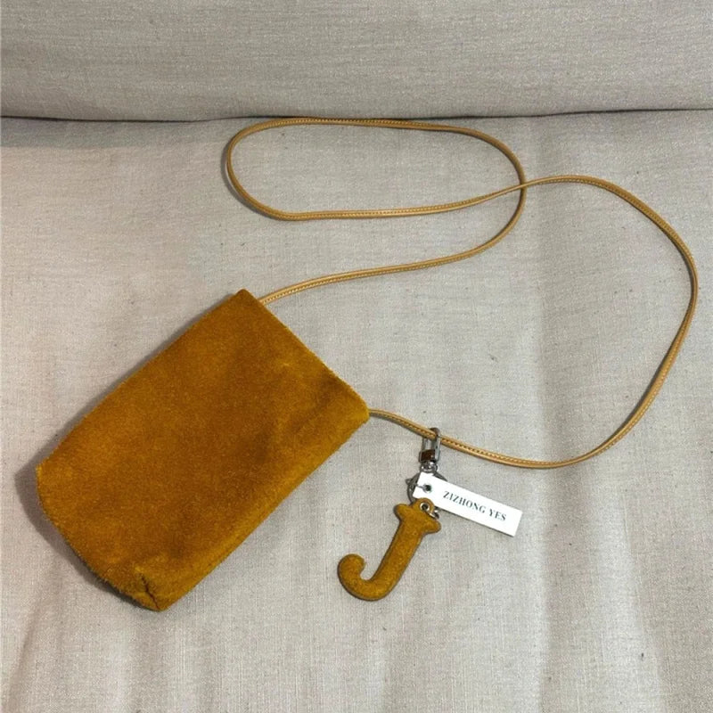 Suede Mini Mobile Phone Bag