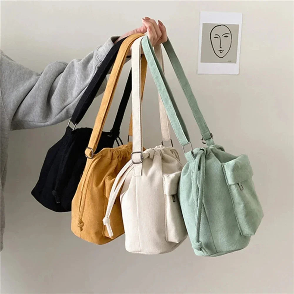 Drawstring Bucket Bag