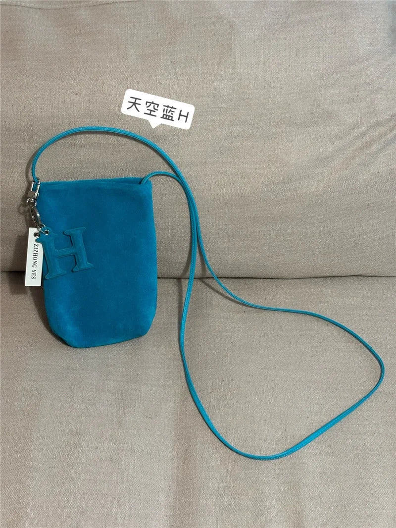 Suede Mini Mobile Phone Bag