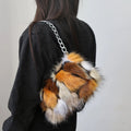 Luxury Leopard Design Plush Underarm Bag