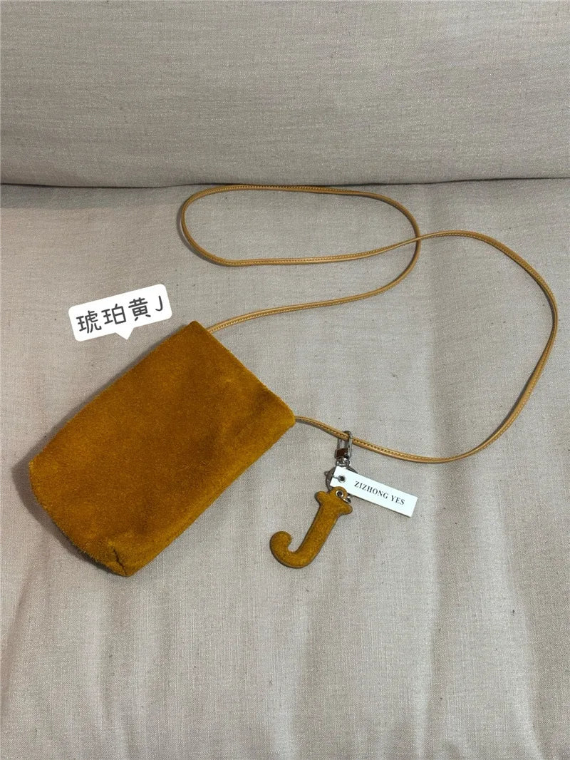 Suede Mini Mobile Phone Bag