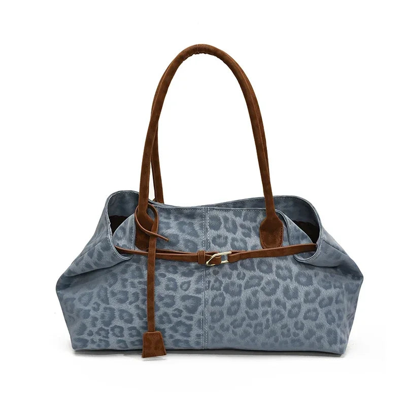 Leopard PU Leather Shoulder Bag