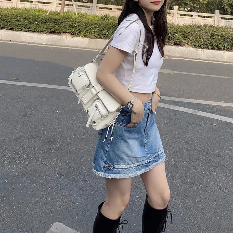 PU Leather Messenger Bag