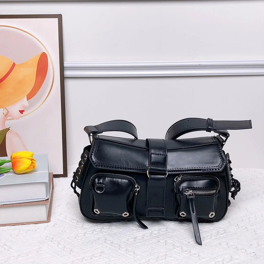 PU Leather Messenger Bag