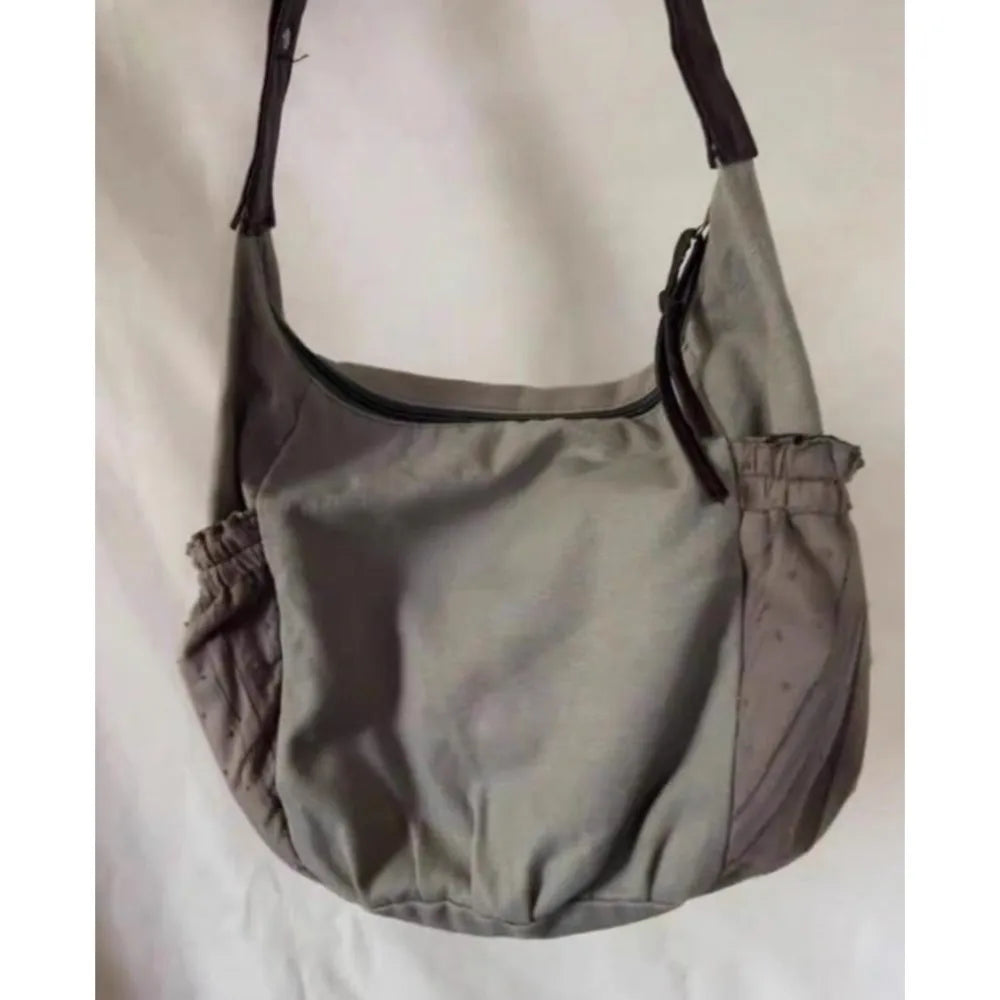 Bow Canvas Shoulder Bag