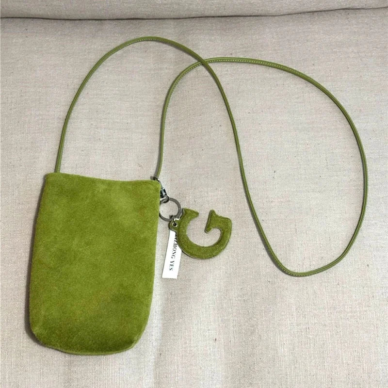 Suede Mini Mobile Phone Bag