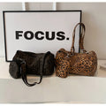 Leopard Print Canvas Bag