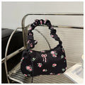 Canvas Pleated Drawstring Purse