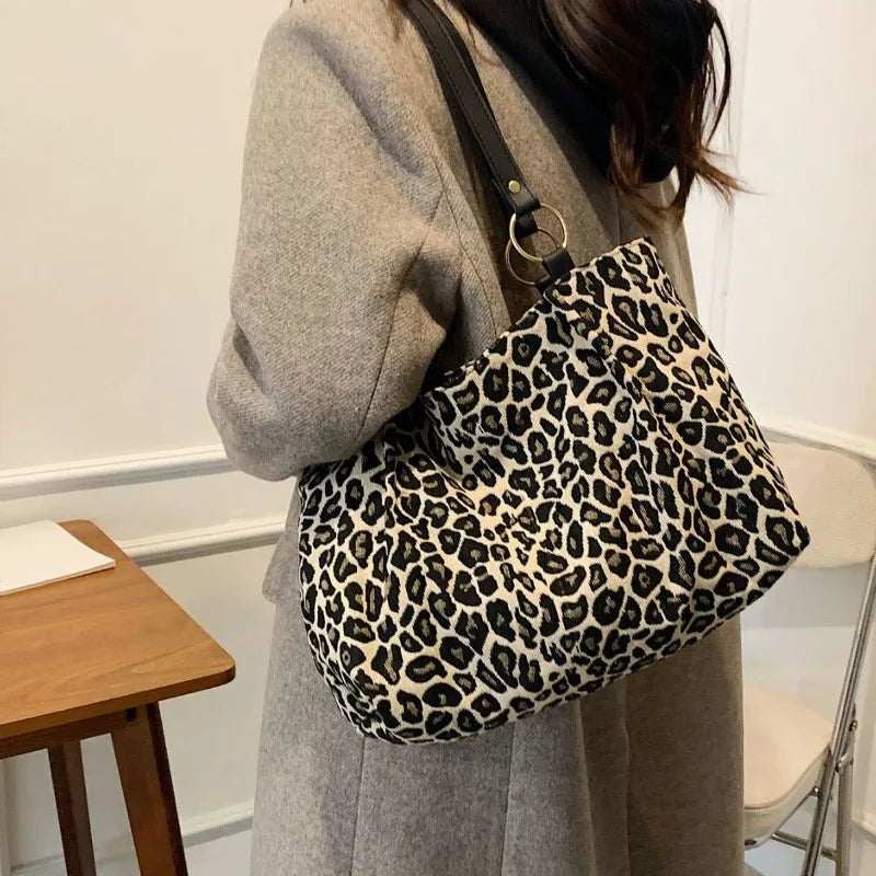 Leopard Print Tote Bag