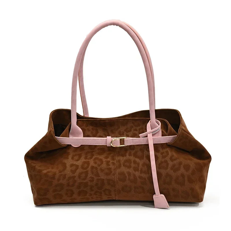 Leopard PU Leather Shoulder Bag