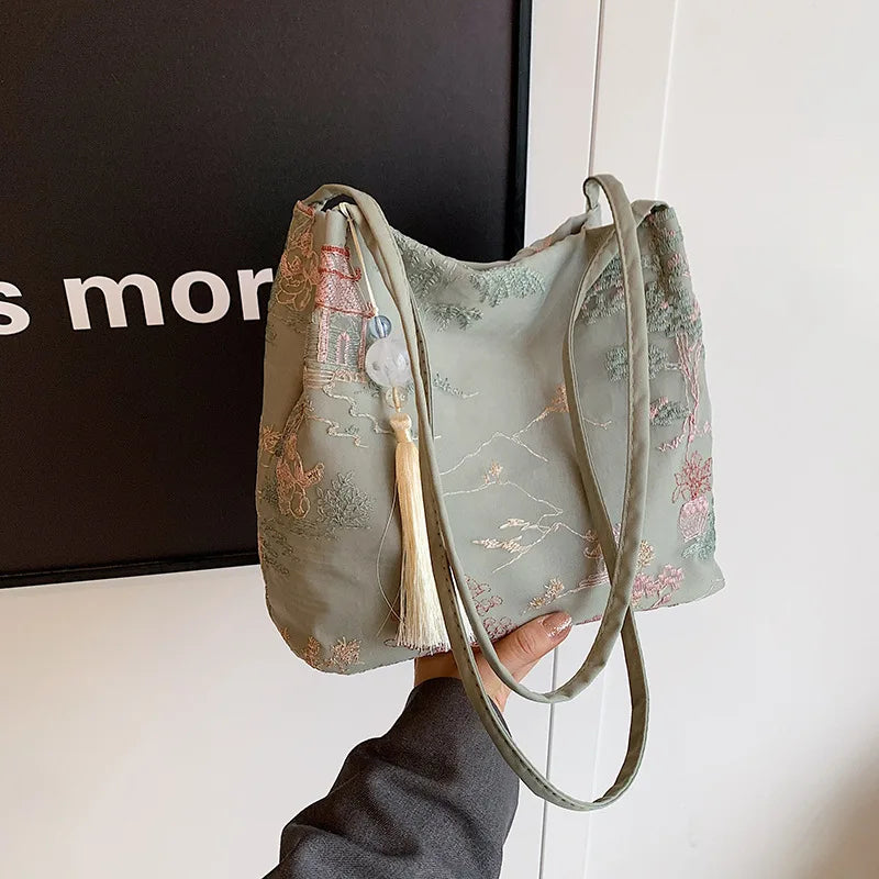 Embroidered Tote