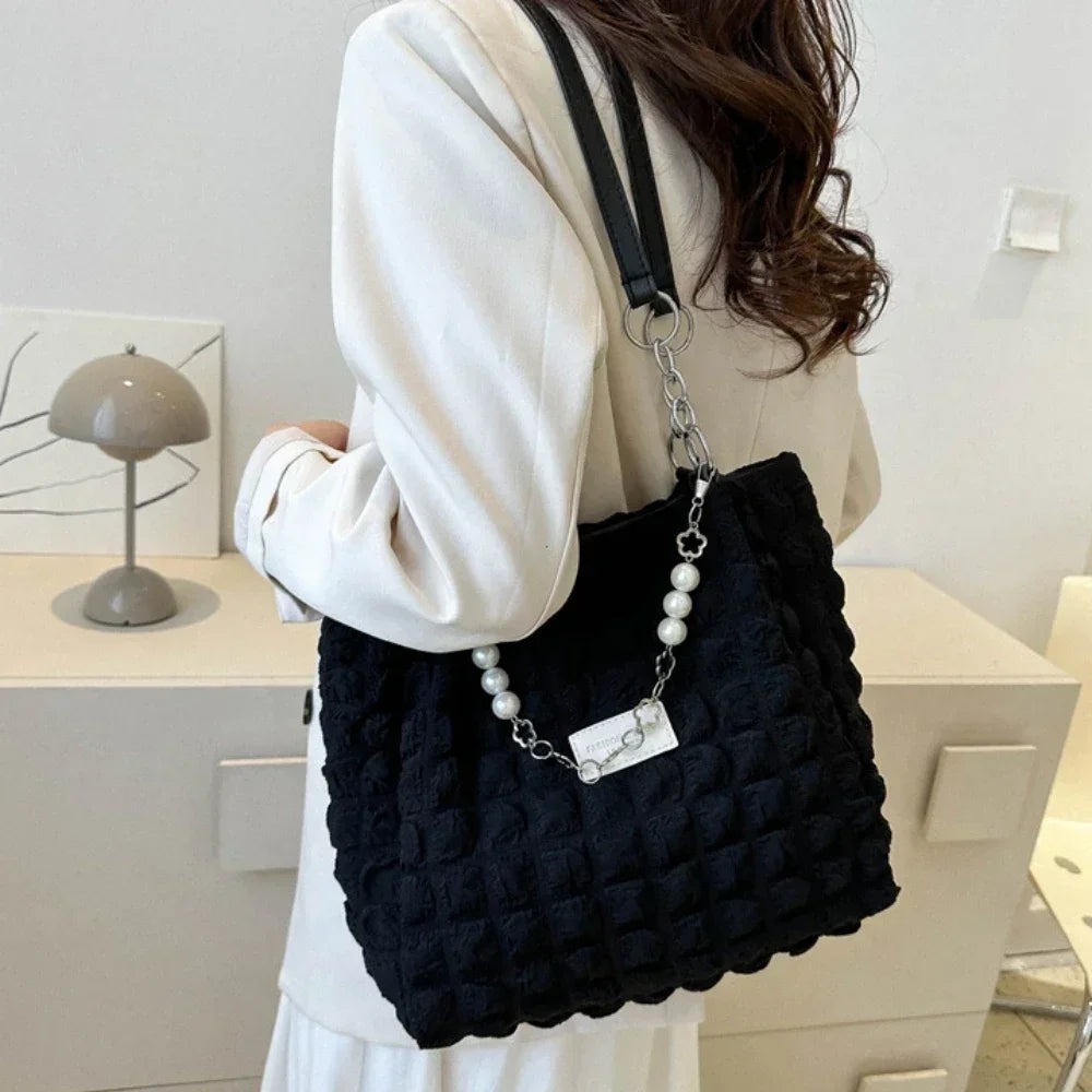 Beaded Chain Shoulder Bag