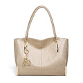 Split Leather Large Shoulder Bag