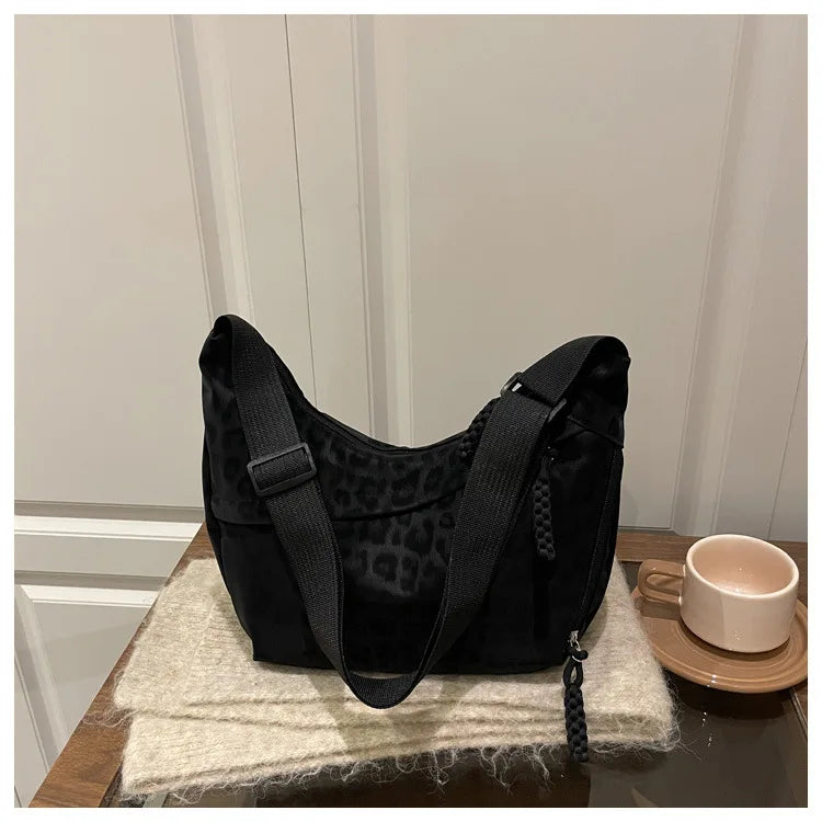 Leopard Print Crossbody Bag