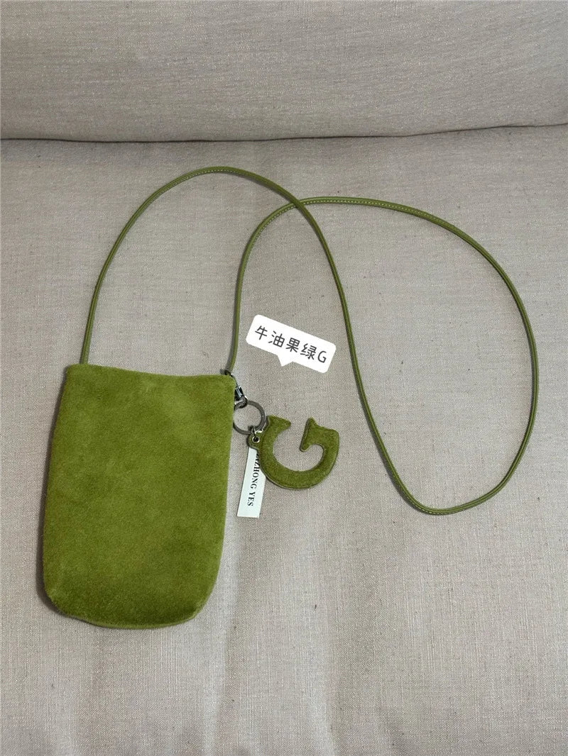 Suede Mini Mobile Phone Bag