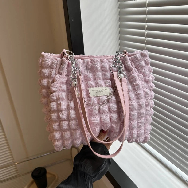 Beaded Chain Shoulder Bag