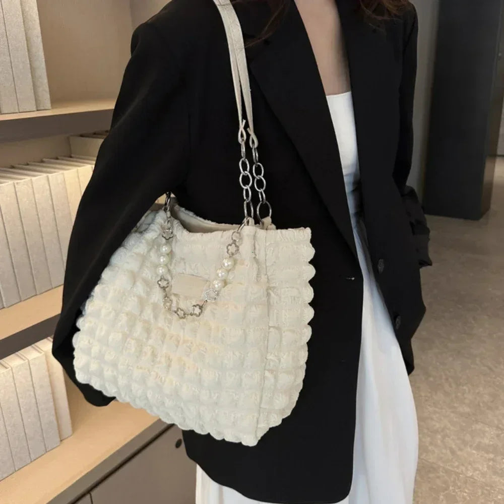Beaded Chain Shoulder Bag