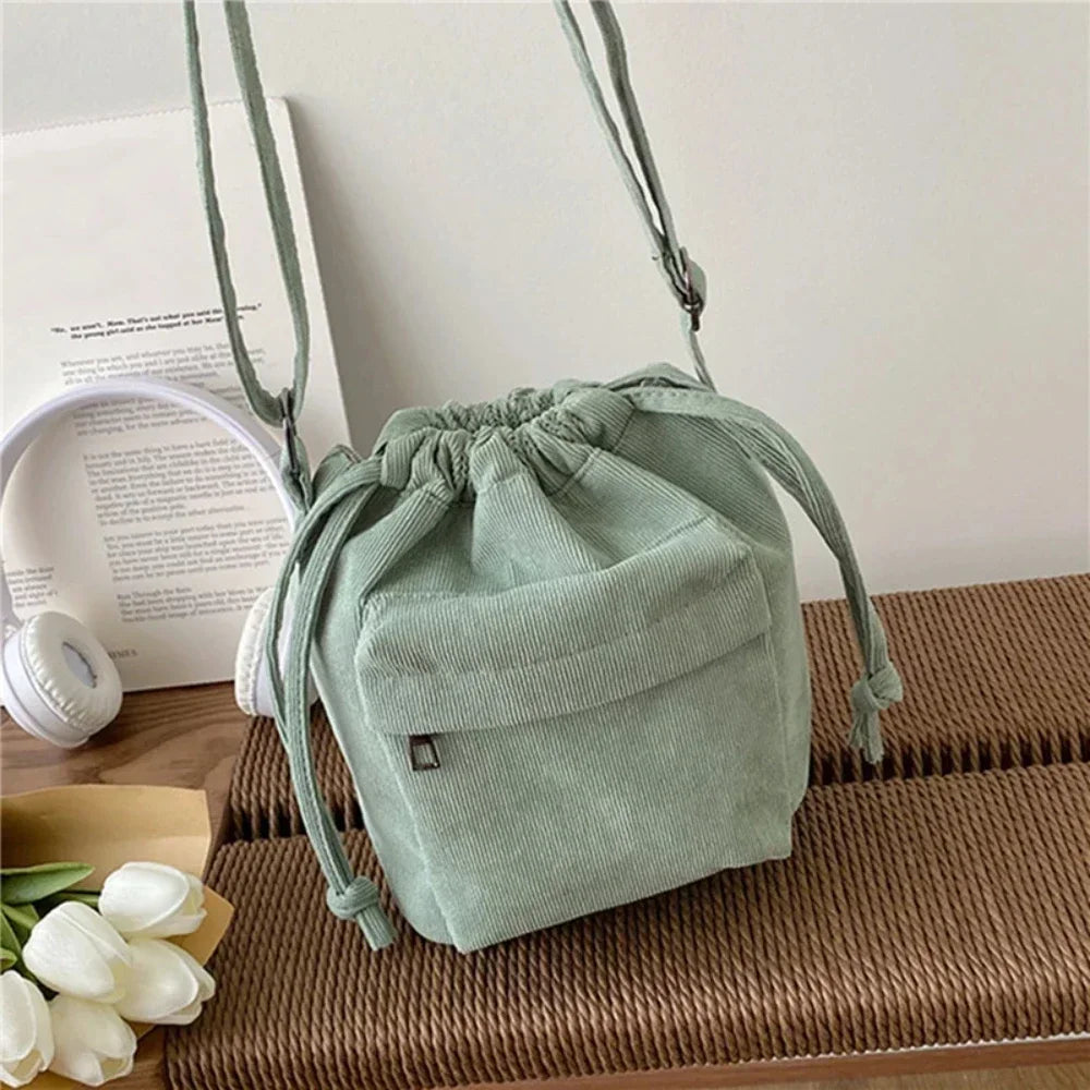 Drawstring Bucket Bag