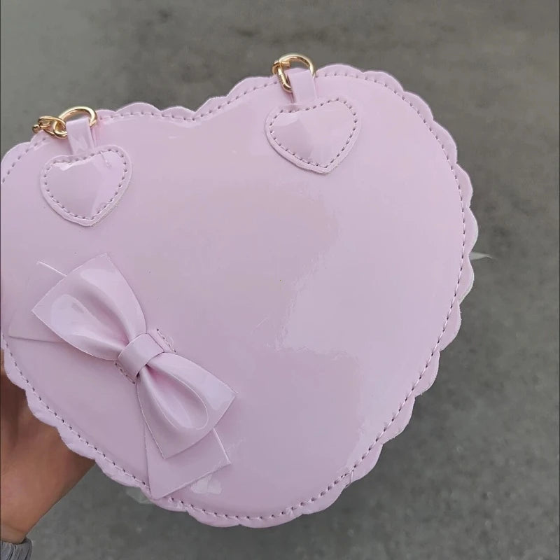 PU Heart Handbag