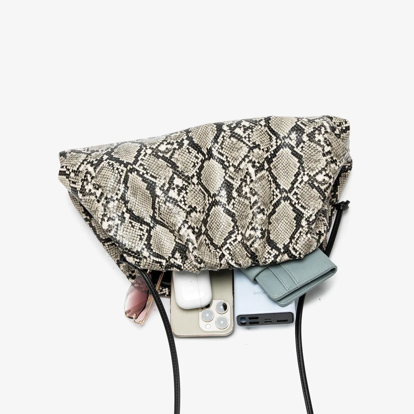 Ruched Dumpling Bag