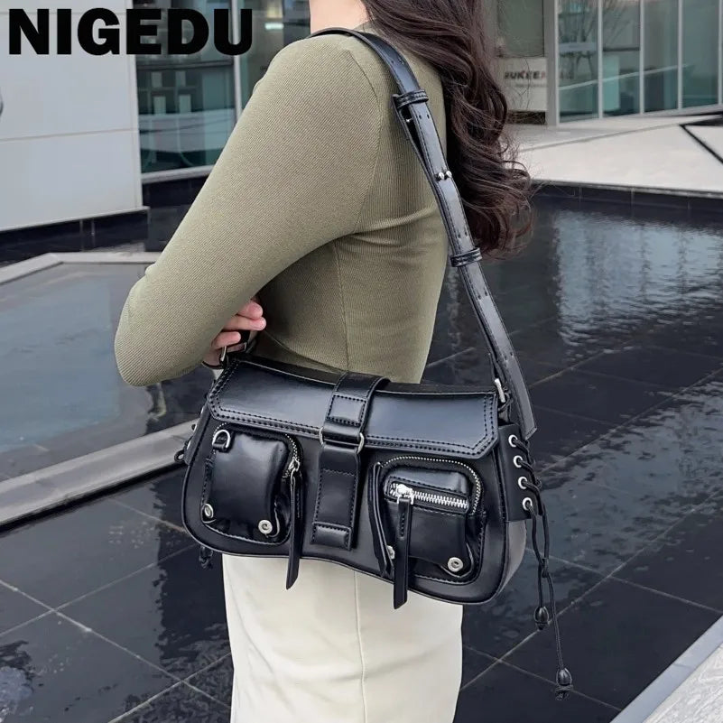 PU Leather Messenger Bag