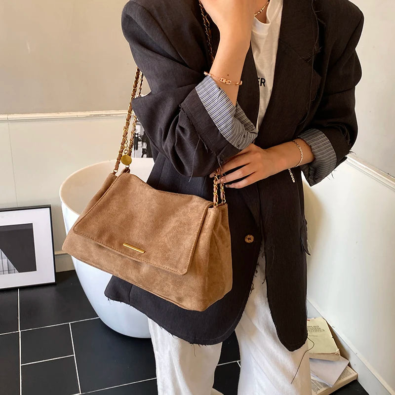 Tote Bag with Chain Strap