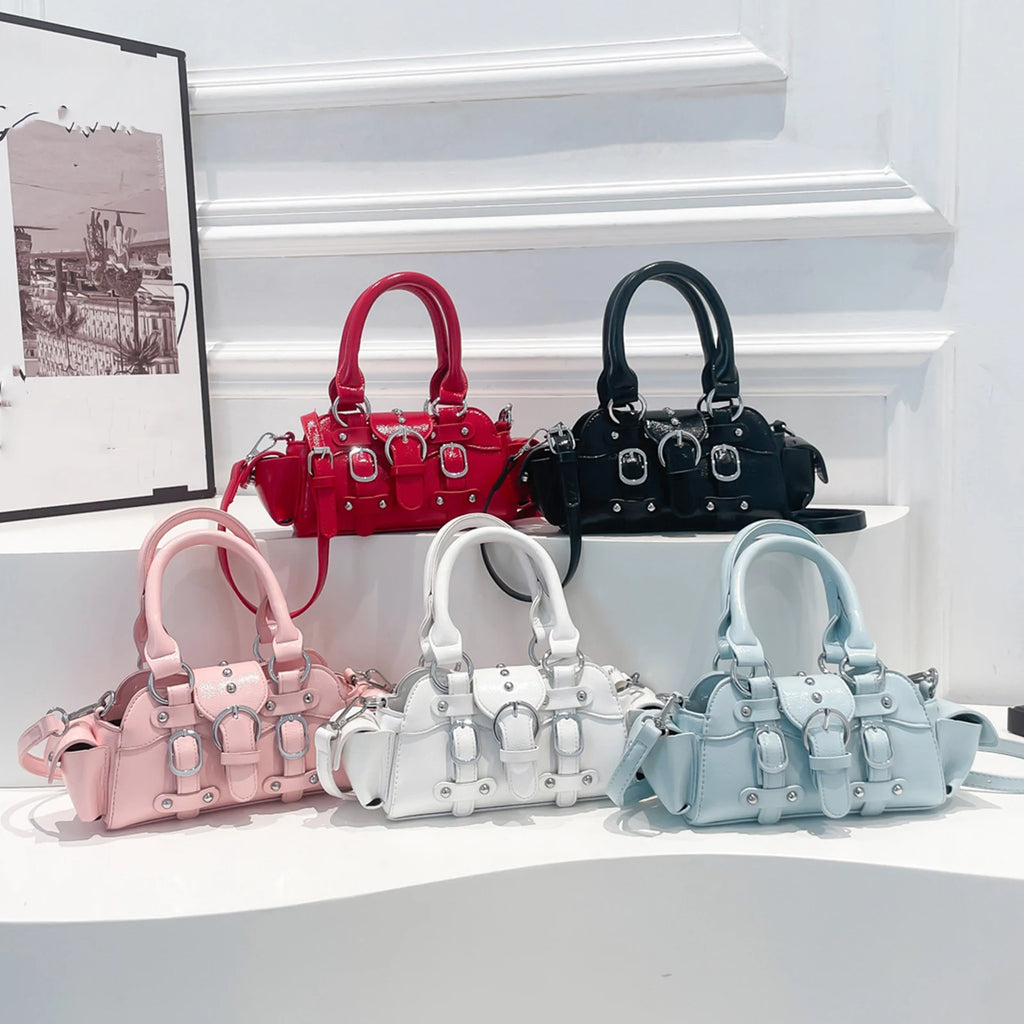 Moto Style Crossbody Bag