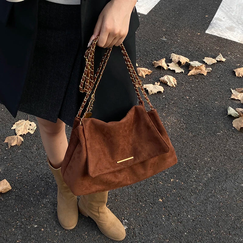 Tote Bag with Chain Strap