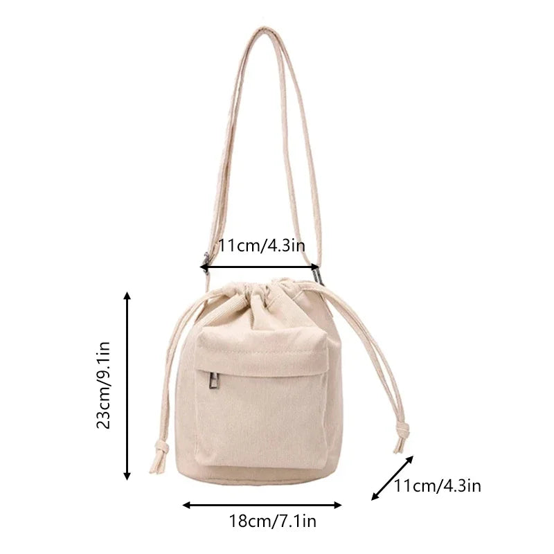 Drawstring Bucket Bag