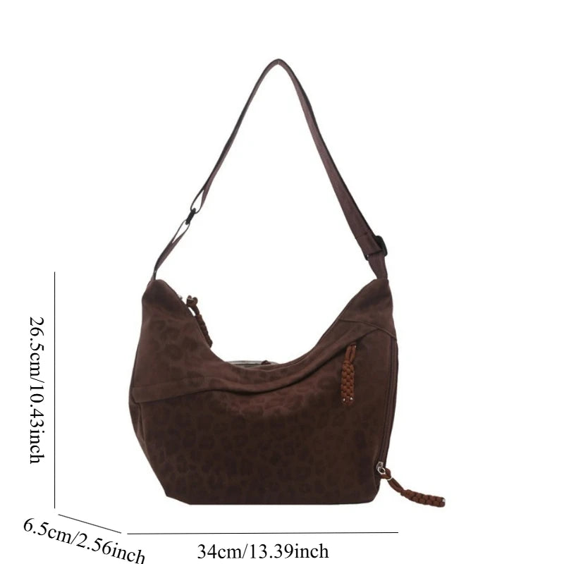 Leopard Print Crossbody Bag