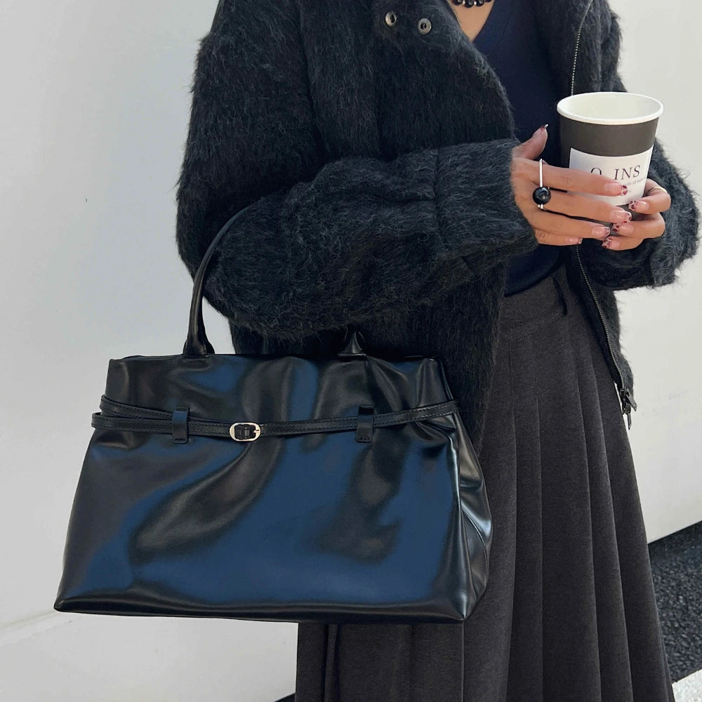 Minimalist Belted Tote