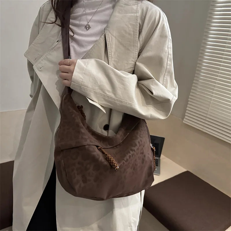 Leopard Print Crossbody Bag